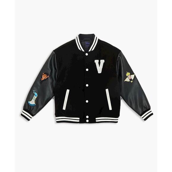 Disney x Forever 21 Kids Villains Varsity Jacket - DISNEY JACKET BRAND NEW 9/10 - Picture 2 of 3